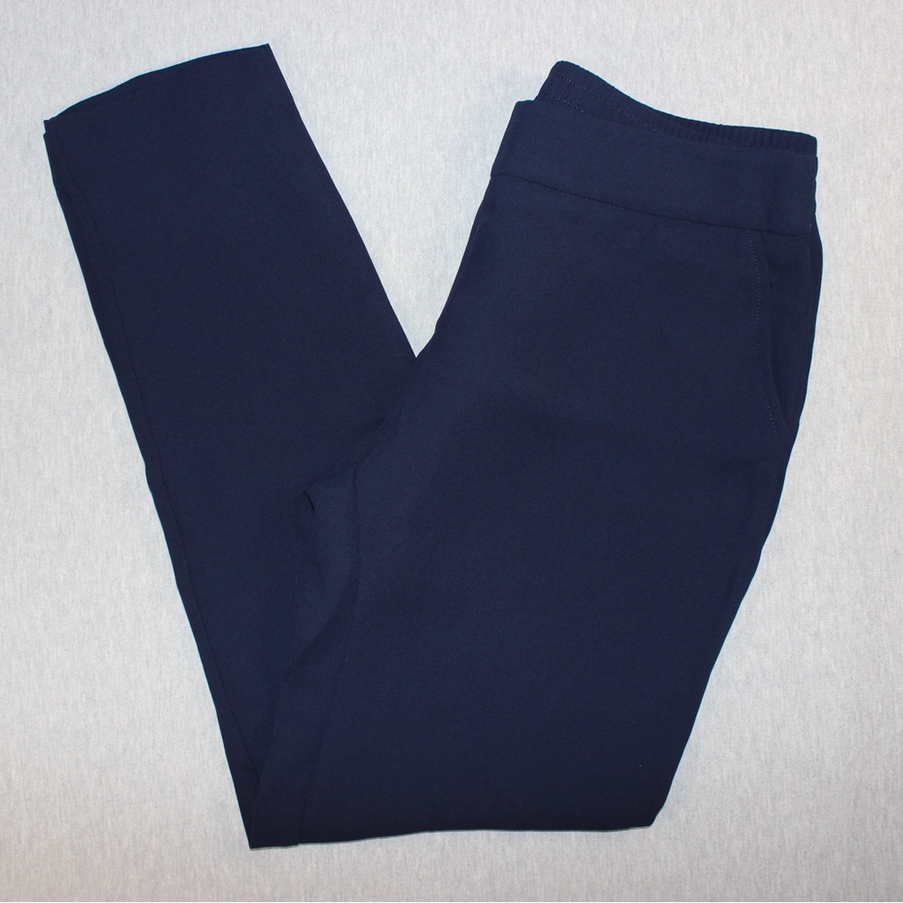 NWOT Cabi Navy Pull-On Slim Pants – Size 4